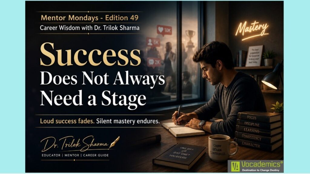 Success Does Not Always Need a Stage